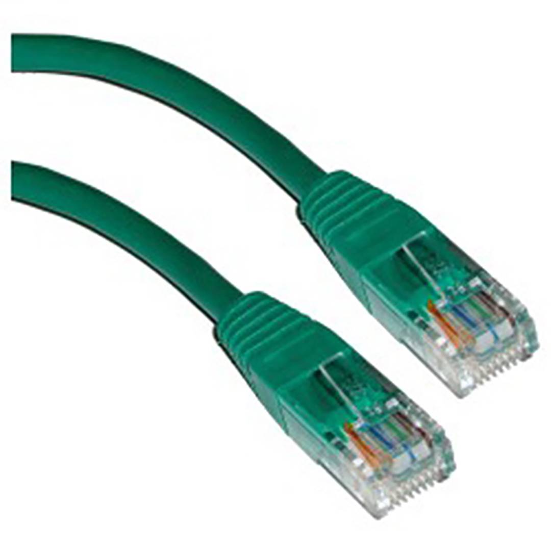 Cable de red ethernet Cat. 5e UTP de 1,5 m de color verde
