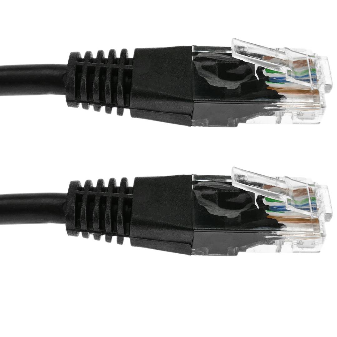 Cable de red ethernet Cat. 5e UTP de 0,5 m de color negro