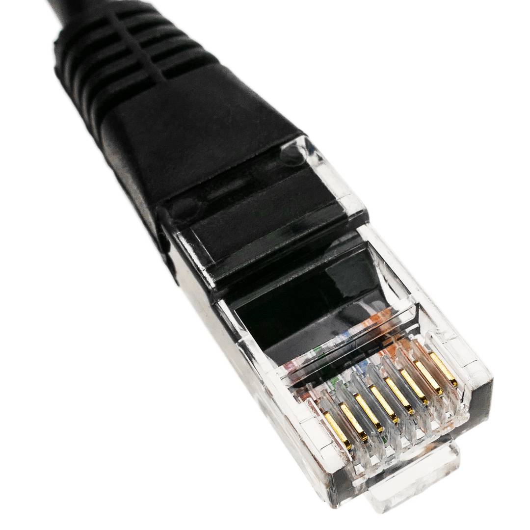 Cable de red ethernet Cat. 5e UTP de 1 m de color negro