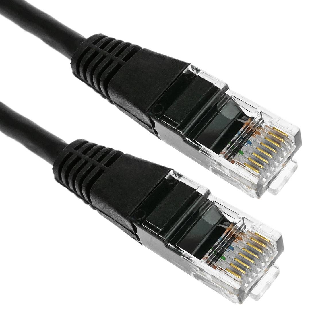 Cable de red ethernet Cat. 5e UTP de 3 m de color negro