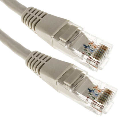 Cable de red ethernet Cat. 5e UTP de 3 m de color gris