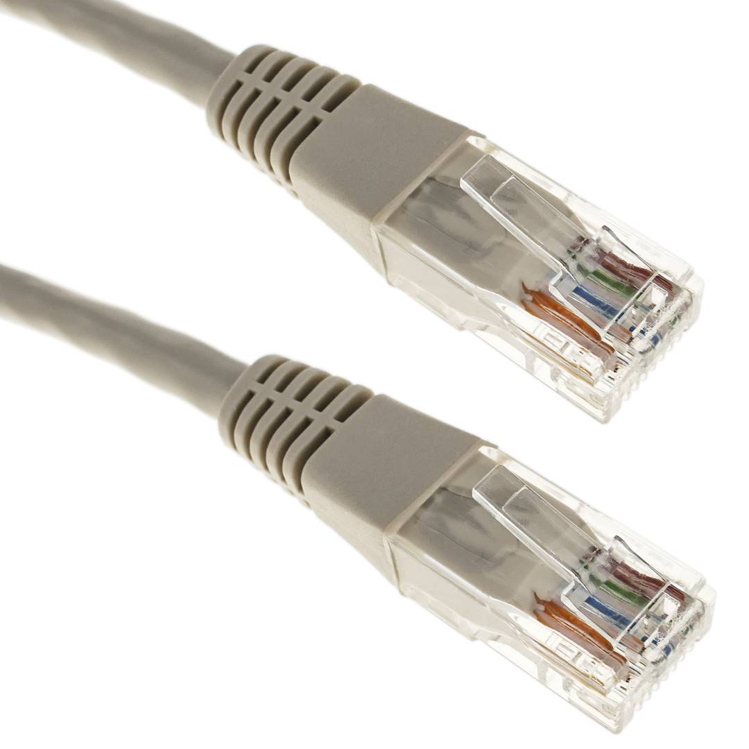 Cable de red ethernet Cat. 5e UTP de 10 m de color gris