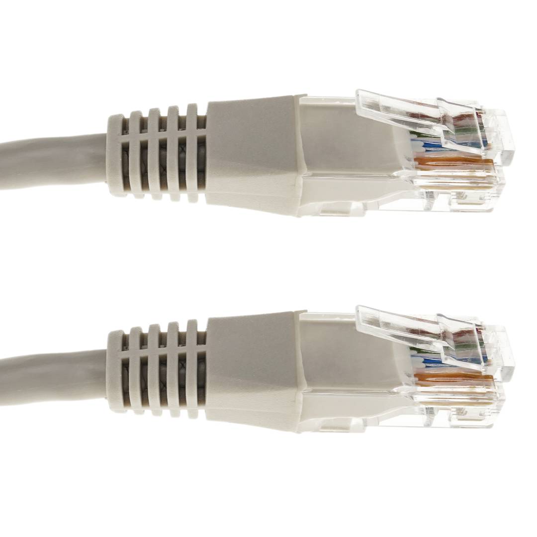 Cable de red ethernet Cat. 5e UTP de 15 m de color gris