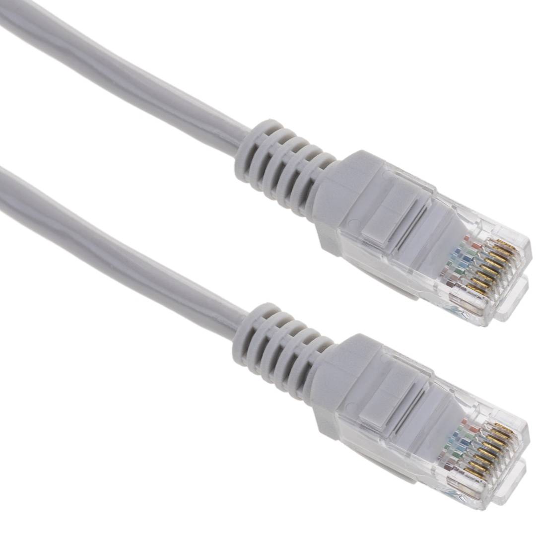 Cable de red ethernet Cat. 5e UTP de 30 m de color gris