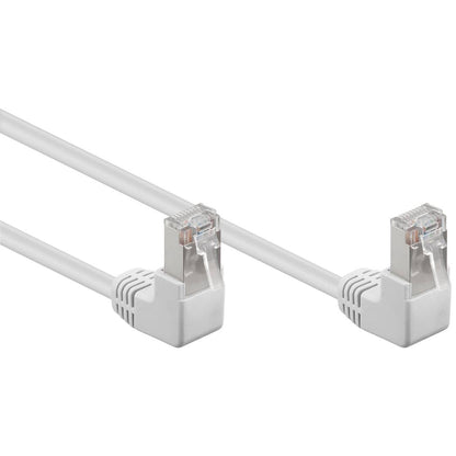 Cable de red ethernet Cat. 5e FTP Acodado de 1m de color gris