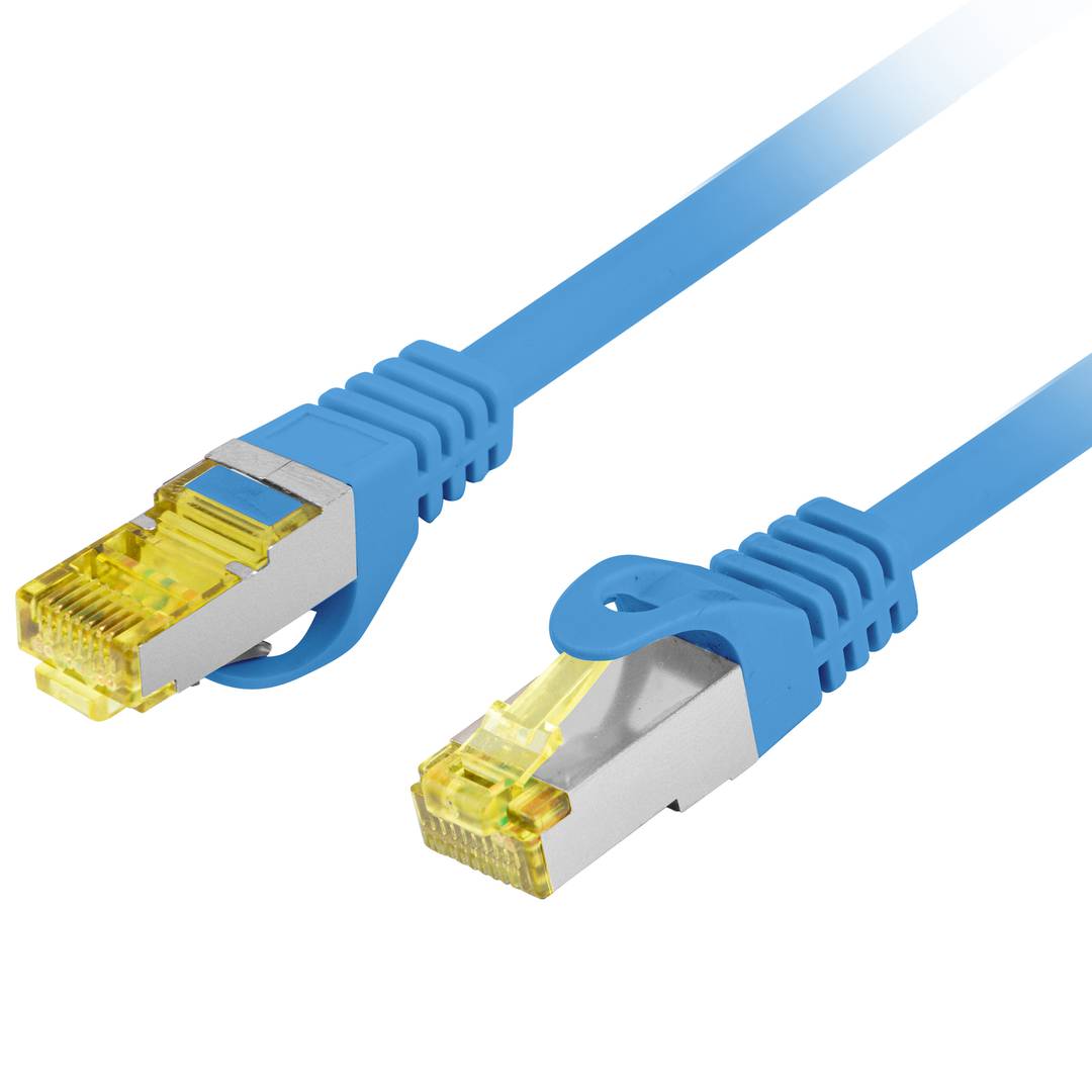 Cable de red ethernet Cat. 6a FTP de 0,25 m de color azul PCF6A-10CU-0025-B