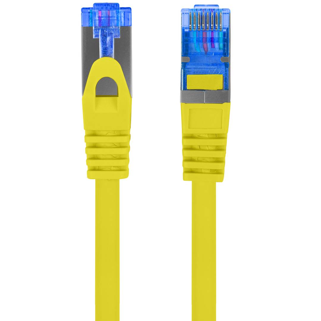 Cable de red ethernet Cat. 6a FTP CCA de 0,5 m de color amarillo PCF6A-10CC-0050-Y