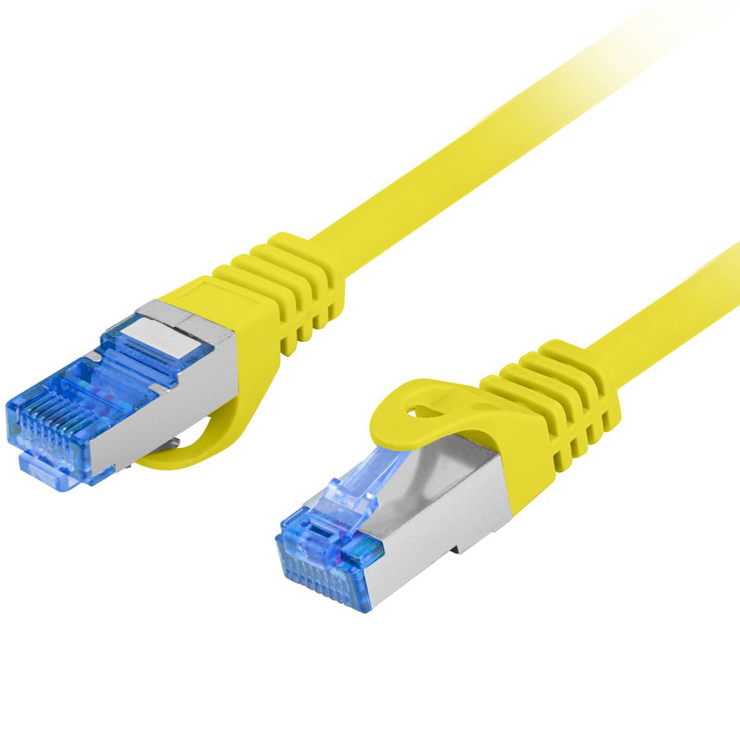 Cable de red ethernet Cat. 6a FTP CCA de 1 m de color amarillo PCF6A-10CC-0100-Y
