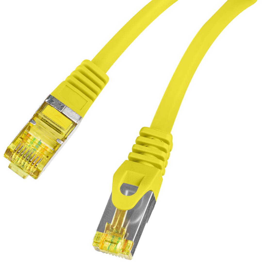 Cable de red ethernet Cat. 6a FTP de 0,25 m de color amarillo PCF6A-10CU-0025-Y