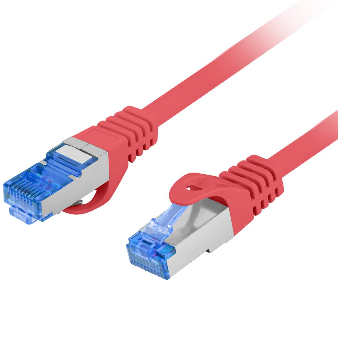 Cable de red ethernet Cat. 6a FTP CCA de 10 m de color rojo PCF6A-10CC-1000-R