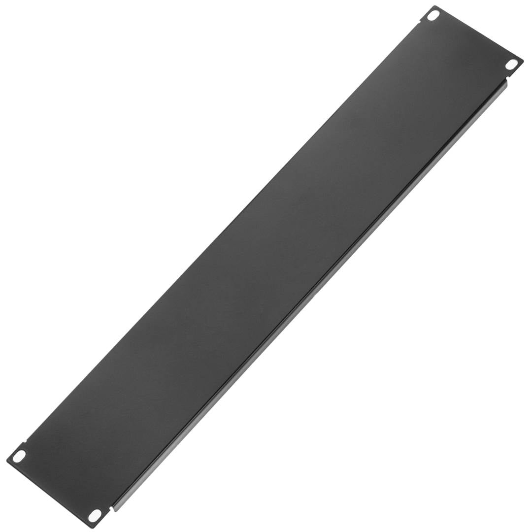Panel ciego de 2U para armario rack 19' Tapa negra