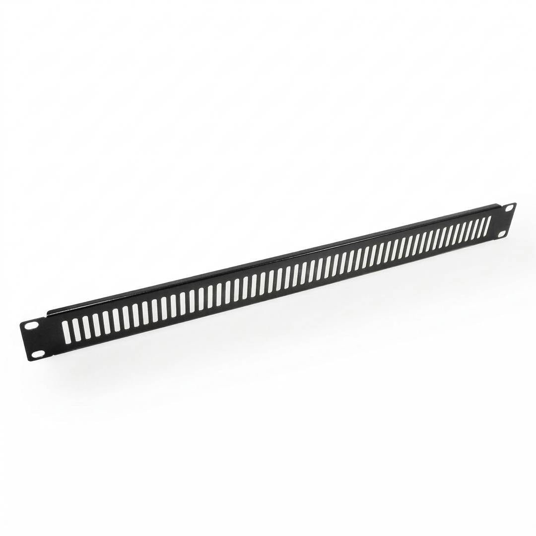 Panel de rejilla de 1U para armario rack 19' Tapa de ventilación negra
