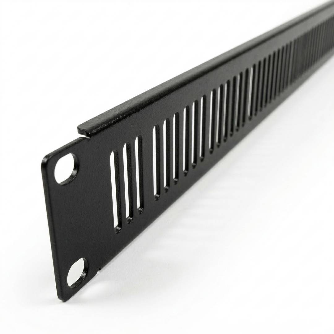Panel de rejilla de 1U para armario rack 19' Tapa de ventilación negra