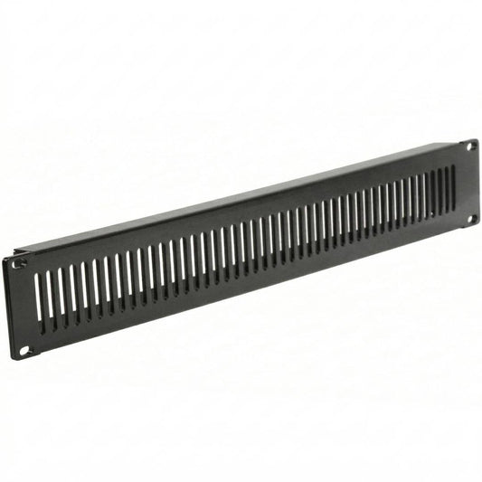 Panel de rejilla de 2U para armario rack 19' Tapa de ventilación negra