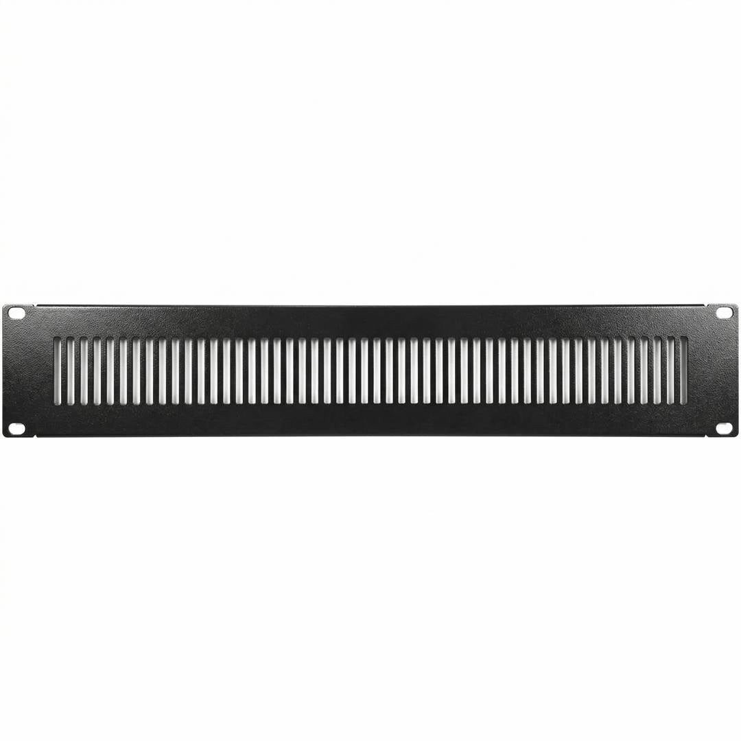 Panel de rejilla de 2U para armario rack 19' Tapa de ventilación negra