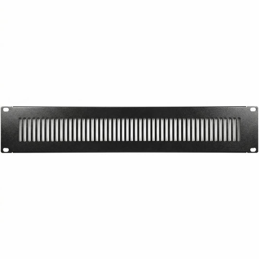 Panel de rejilla de 2U para armario rack 19' Tapa de ventilación negra