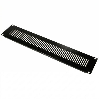 Panel de rejilla de 2U para armario rack 19' Tapa de ventilación negra
