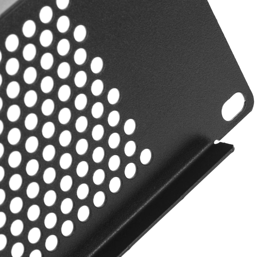 Panel de rejilla de 2U para armario rack 19' Tapa de ventilación negra