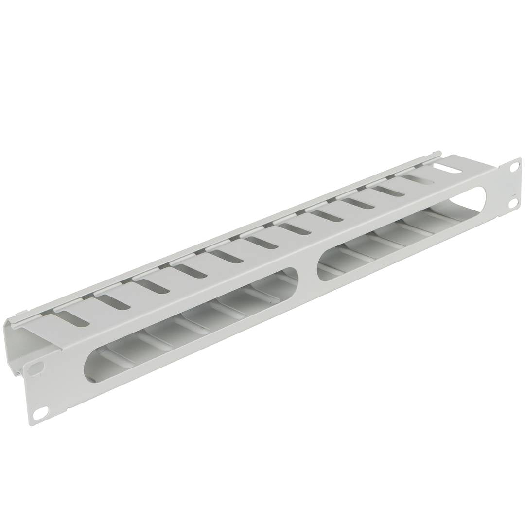 Panel guíacables blanco para armario rack 19' 1U para gestión de cables 70mm