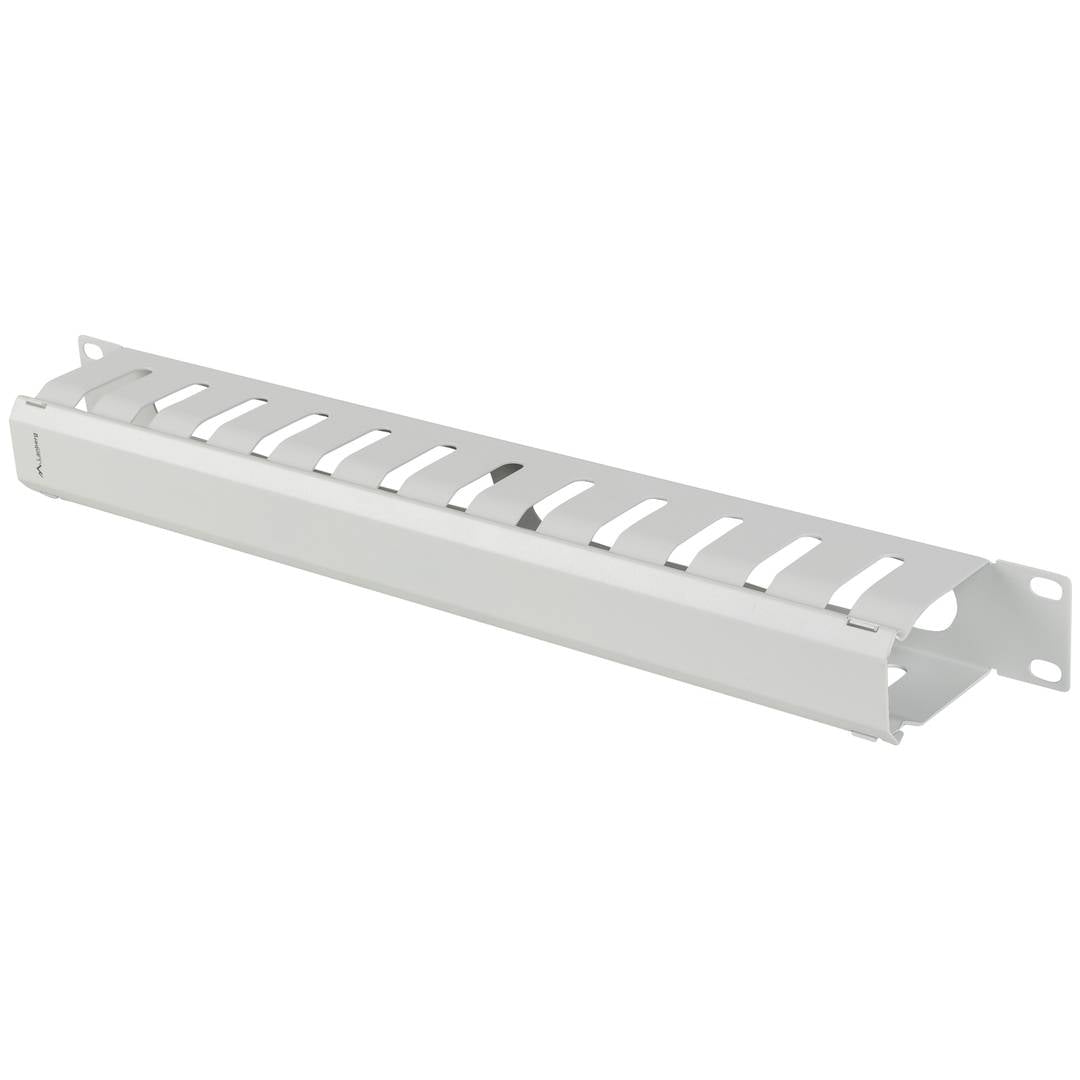 Panel guíacables blanco para armario rack 19' 1U para gestión de cables 70mm
