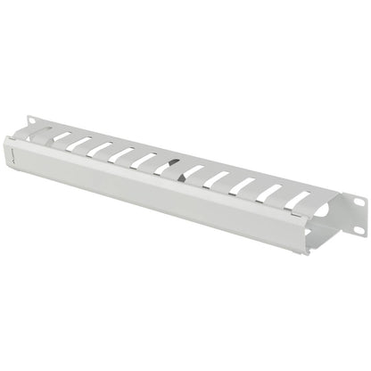 Panel guíacables blanco para armario rack 19' 1U para gestión de cables 70mm