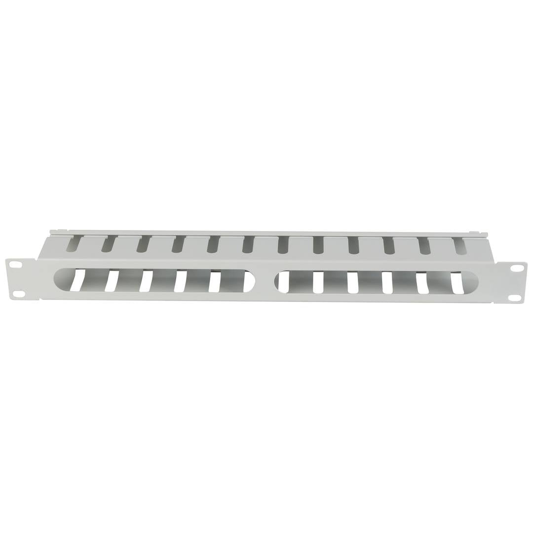 Panel guíacables blanco para armario rack 19' 1U para gestión de cables 70mm