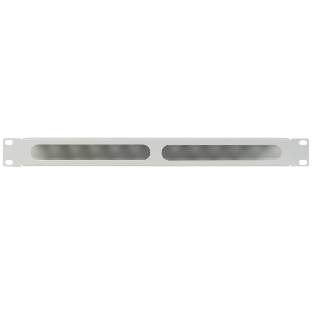 Panel guíacables blanco para armario rack 19' 1U para gestión de cables 70mm