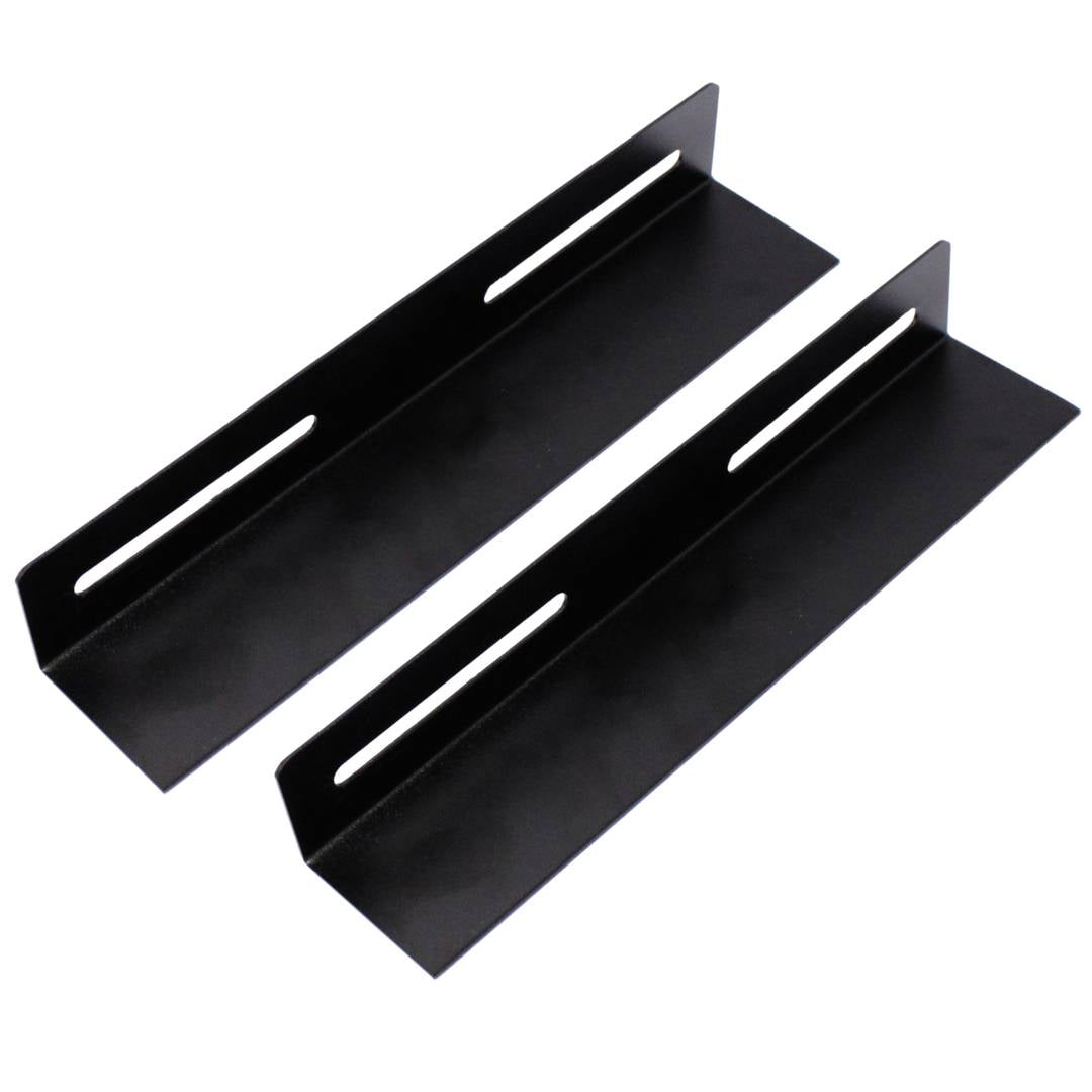 Guías laterales fijas de soporte para armario rack 19 negro 250mm