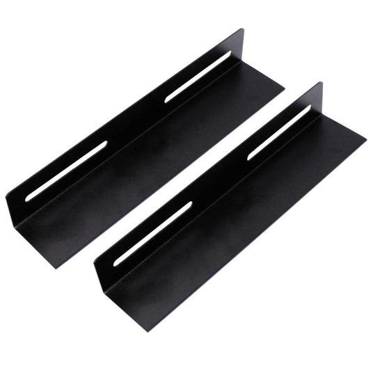 Guías laterales fijas de soporte para armario rack 19 negro 250mm