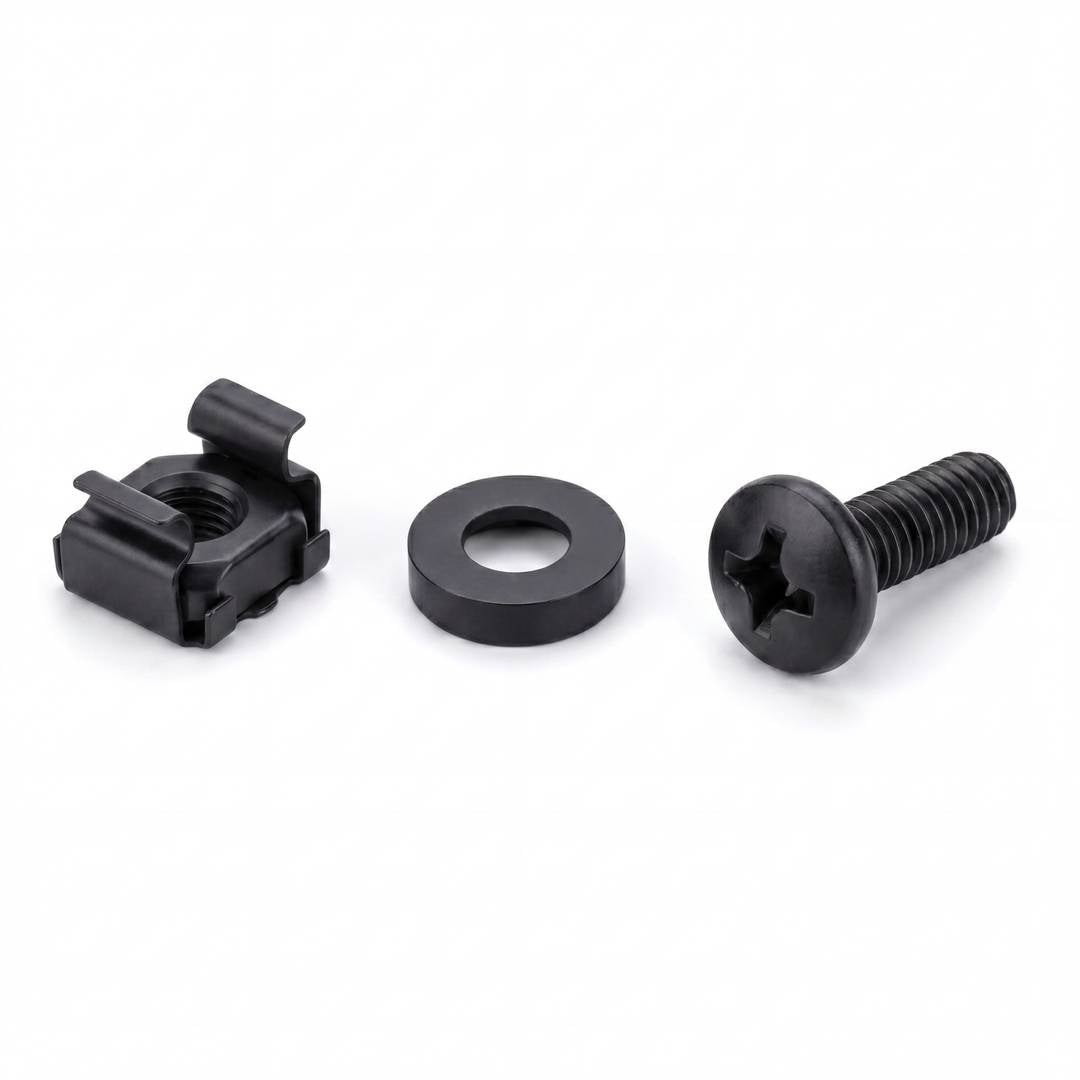 Tornillos M5 para Rack 19 50-pack con pestaña de fijación