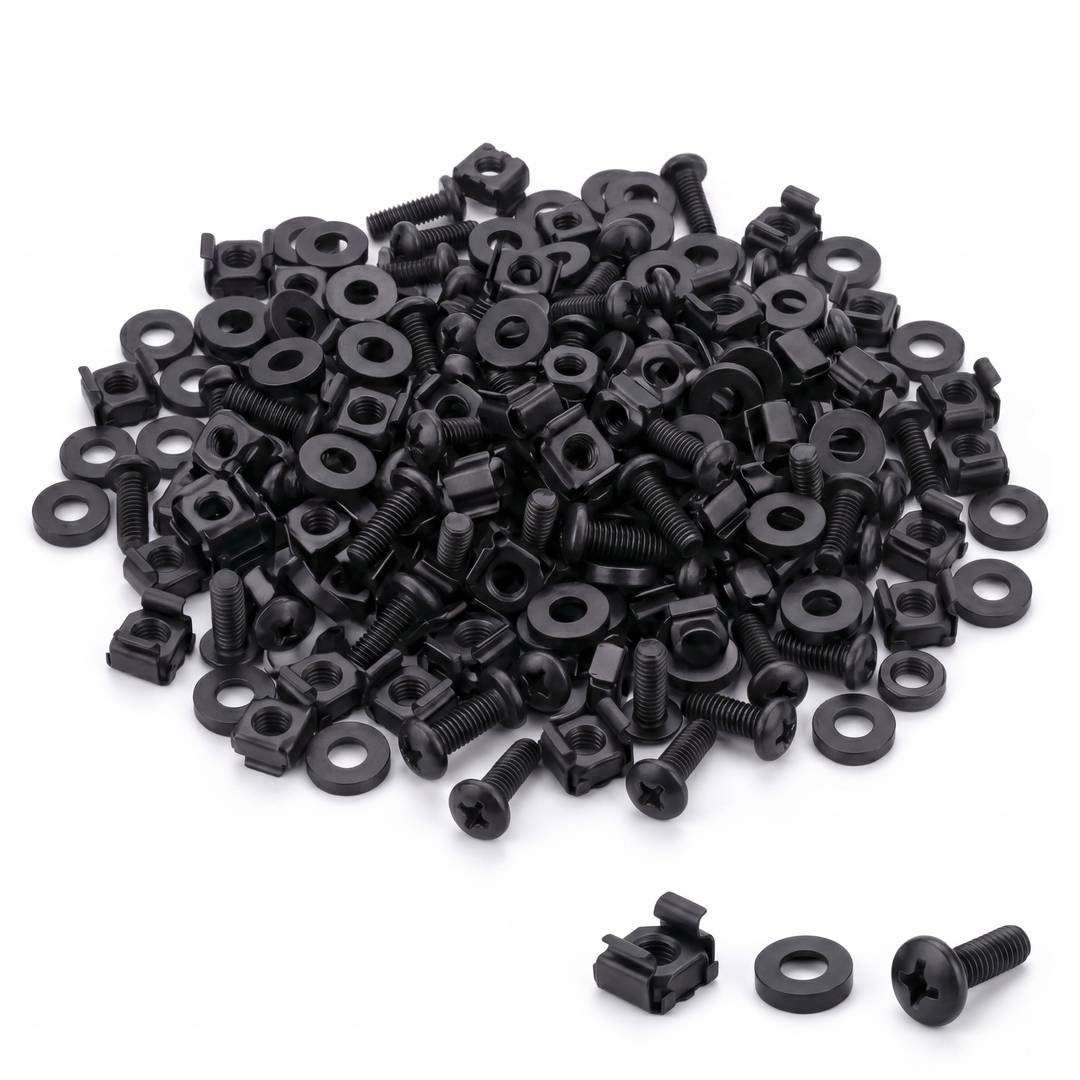 Tornillos M5 para Rack 19 50-pack con pestaña de fijación