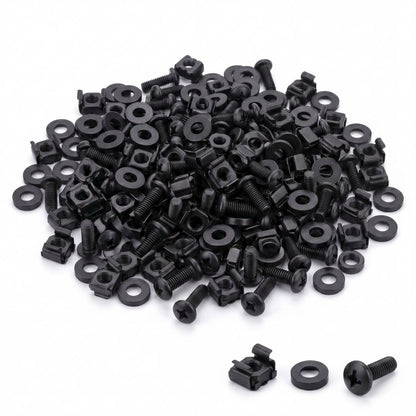 Tornillos M5 para Rack 19 50-pack con pestaña de fijación