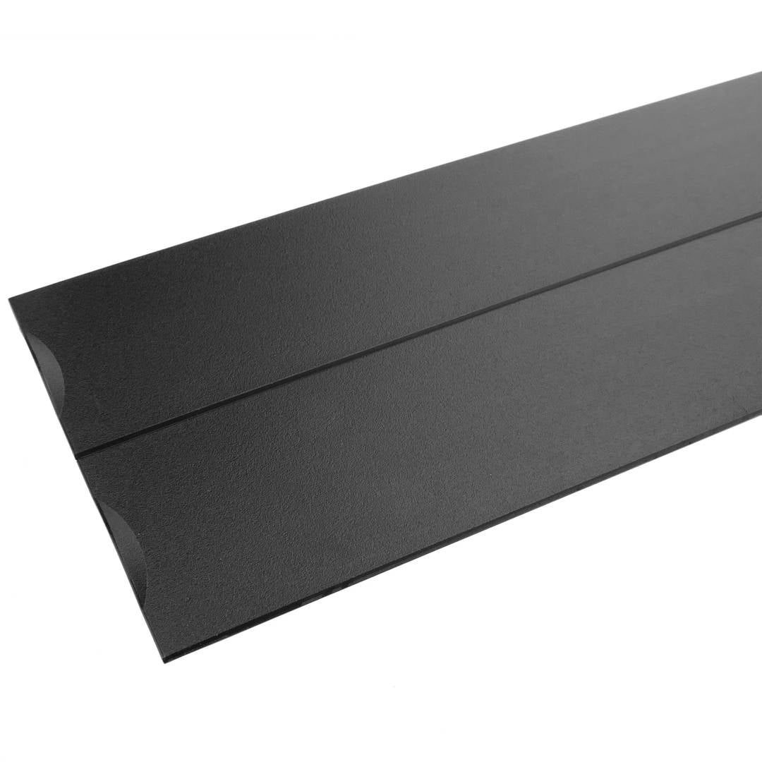 Panel ciego de 2U para armario rack 19' Tapa negra a presión