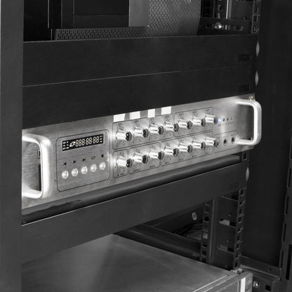 Panel ciego de 2U para armario rack 19' Tapa negra a presión