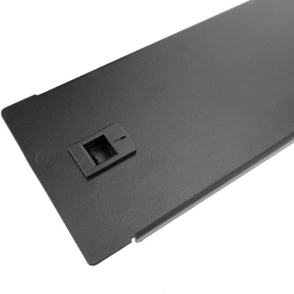 Panel ciego de 2U para armario rack 19' Tapa metal negra a presión
