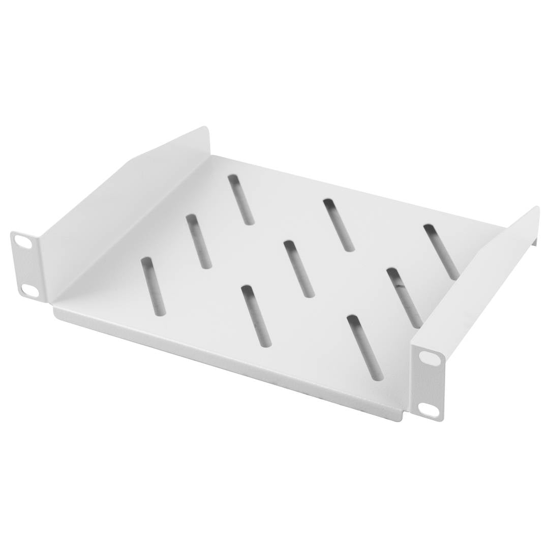Bandeja fija frontal blanco de 10' 1U F180 Lanberg AK-1012-S