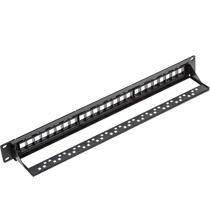 Patch panel configurable para rack 19 para 24 keystone 110 con peine