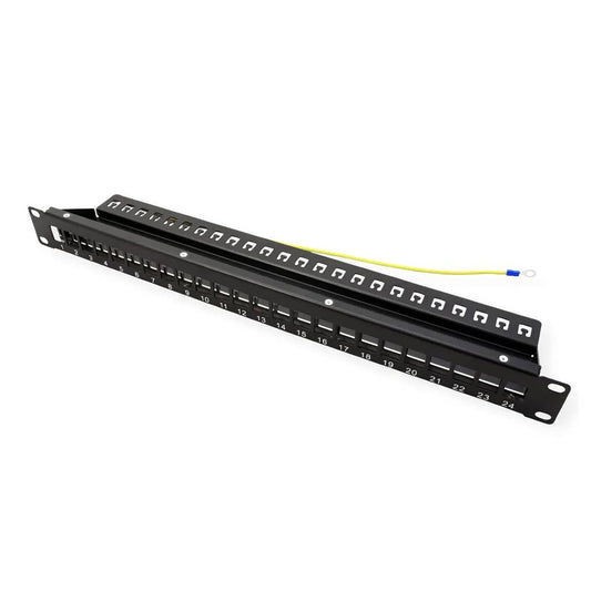 Patch panel configurable FTP para rack 19 para 24 keystone 110 con peine