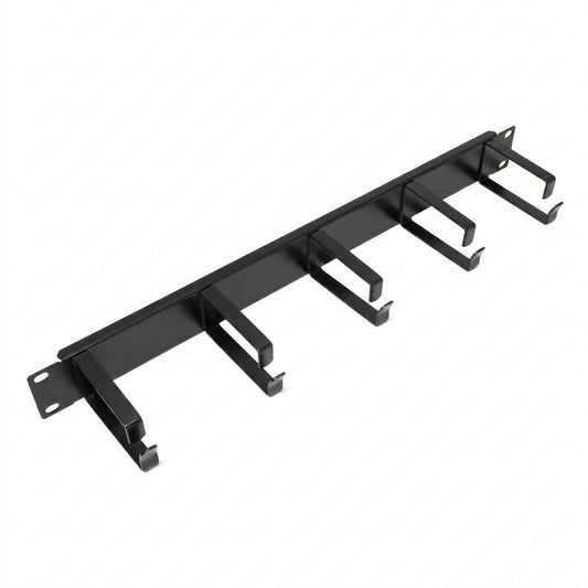 Panel guíacables para armario rack 19' 1U con 5 anillas para gestión de cables