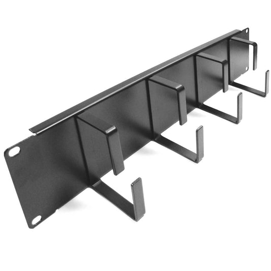Panel guíacables para armario rack 19' 2U con 4 anillas para gestión de cables