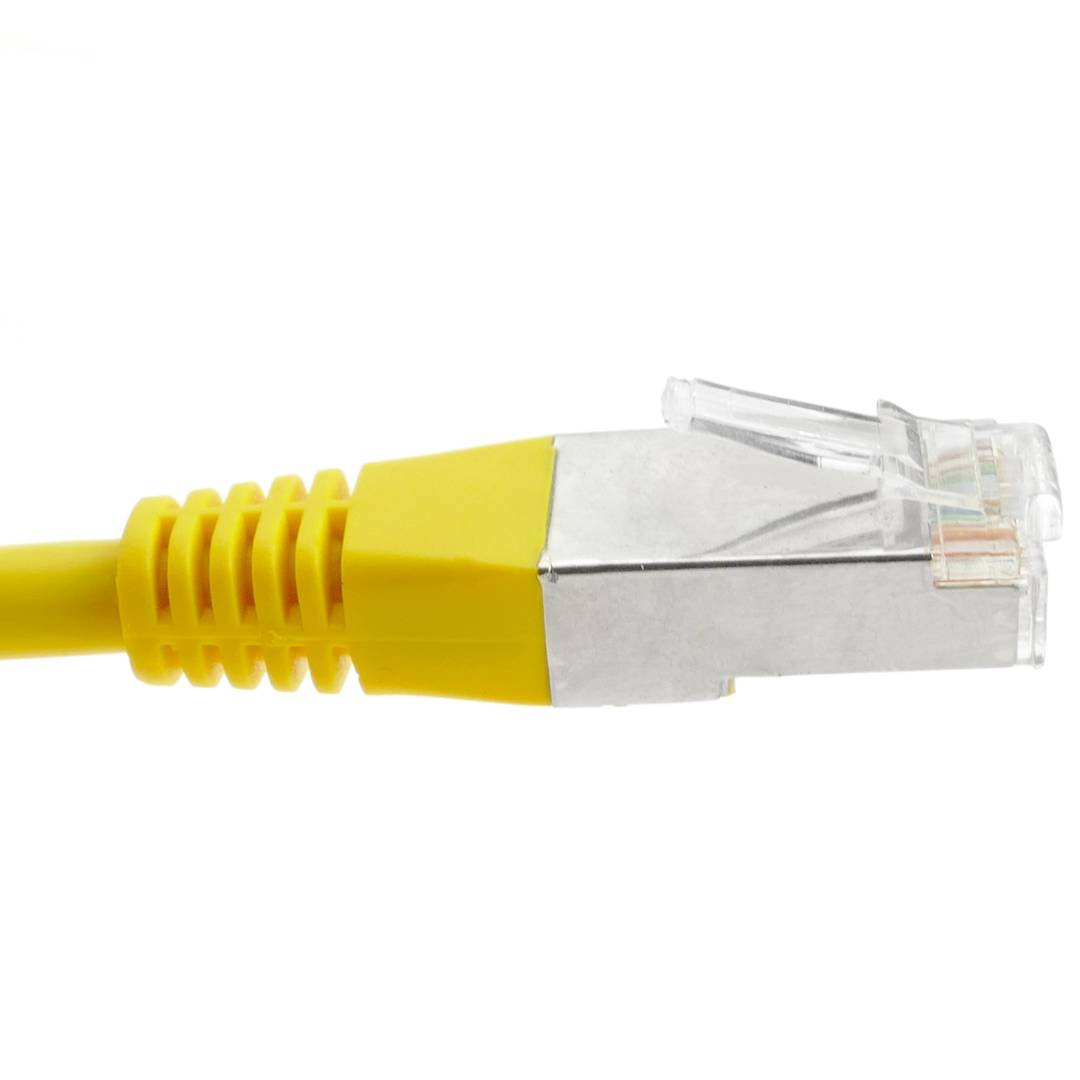Cable de red ethernet Cat. 6 FTP de 0,5 m de color amarillo