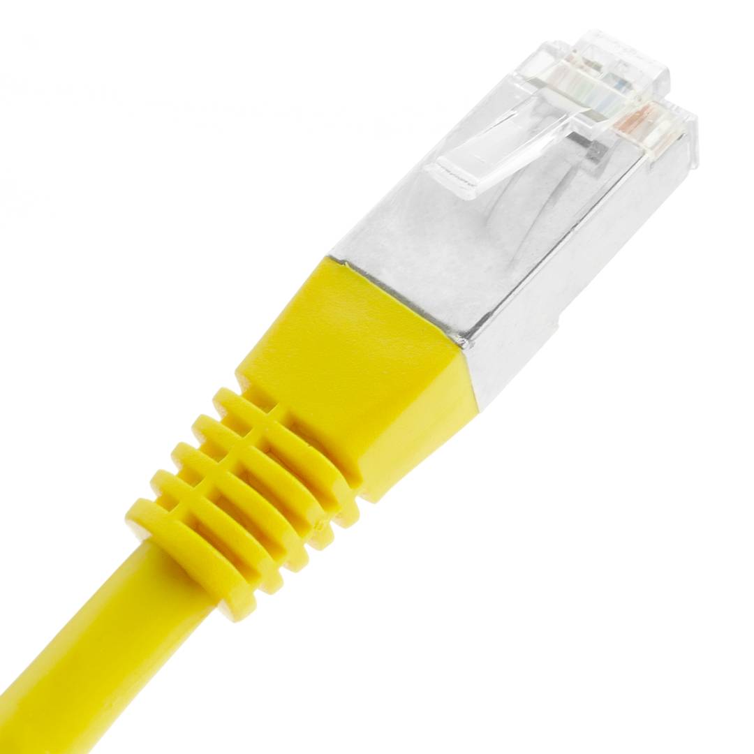 Cable de red ethernet Cat. 6 FTP de 0,5 m de color amarillo