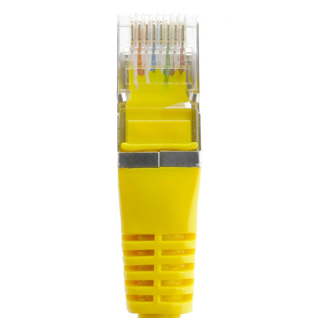 Cable de red ethernet Cat. 6 FTP de 0,5 m de color amarillo