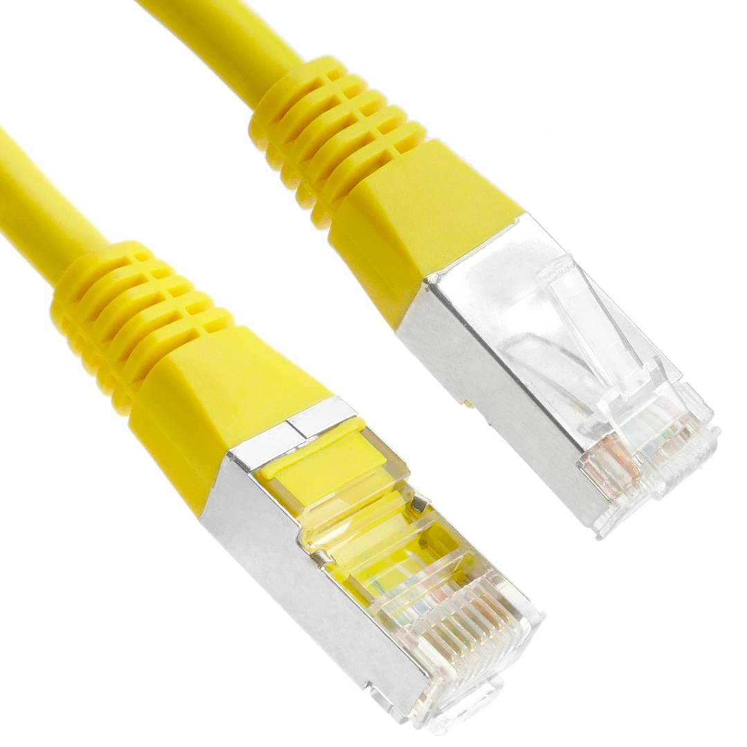 Cable de red ethernet Cat. 6 FTP de 5 m de color amarillo