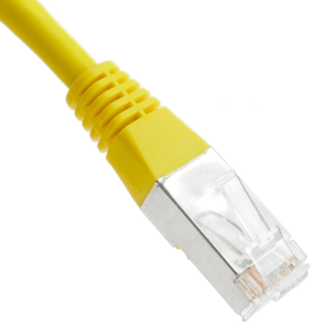 Cable de red ethernet Cat. 6 FTP de 5 m de color amarillo