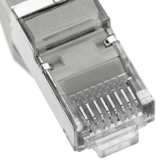 Cable de red ethernet Cat. 6a SFTP de 1 m de color gris