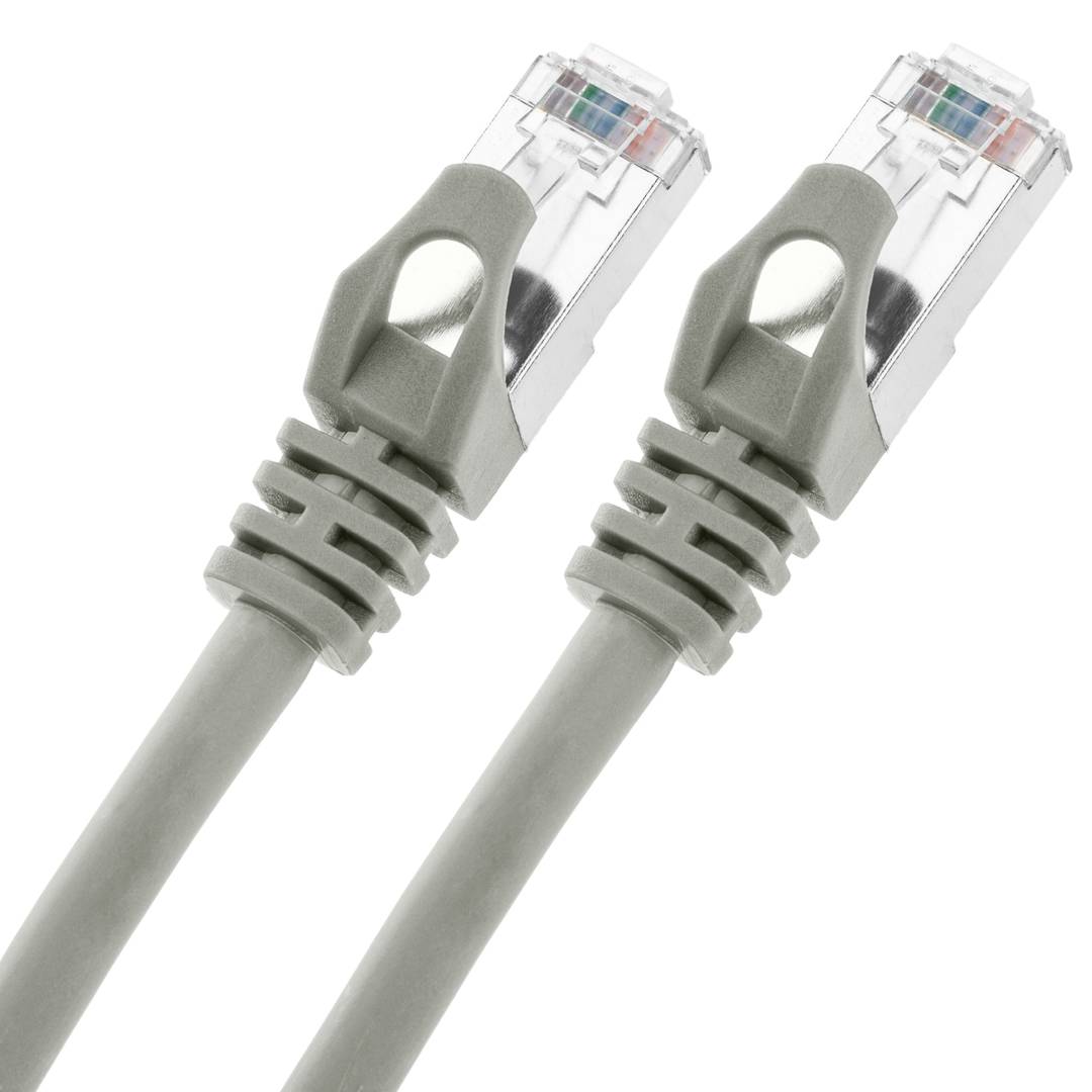 Cable de red ethernet Cat. 6a SFTP  de 2 m de color gris