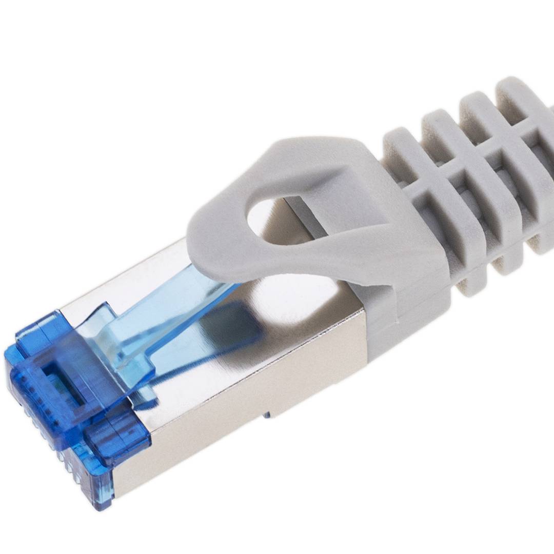 Cable de red ethernet Cat. 6a SFTP de 5 m de color gris