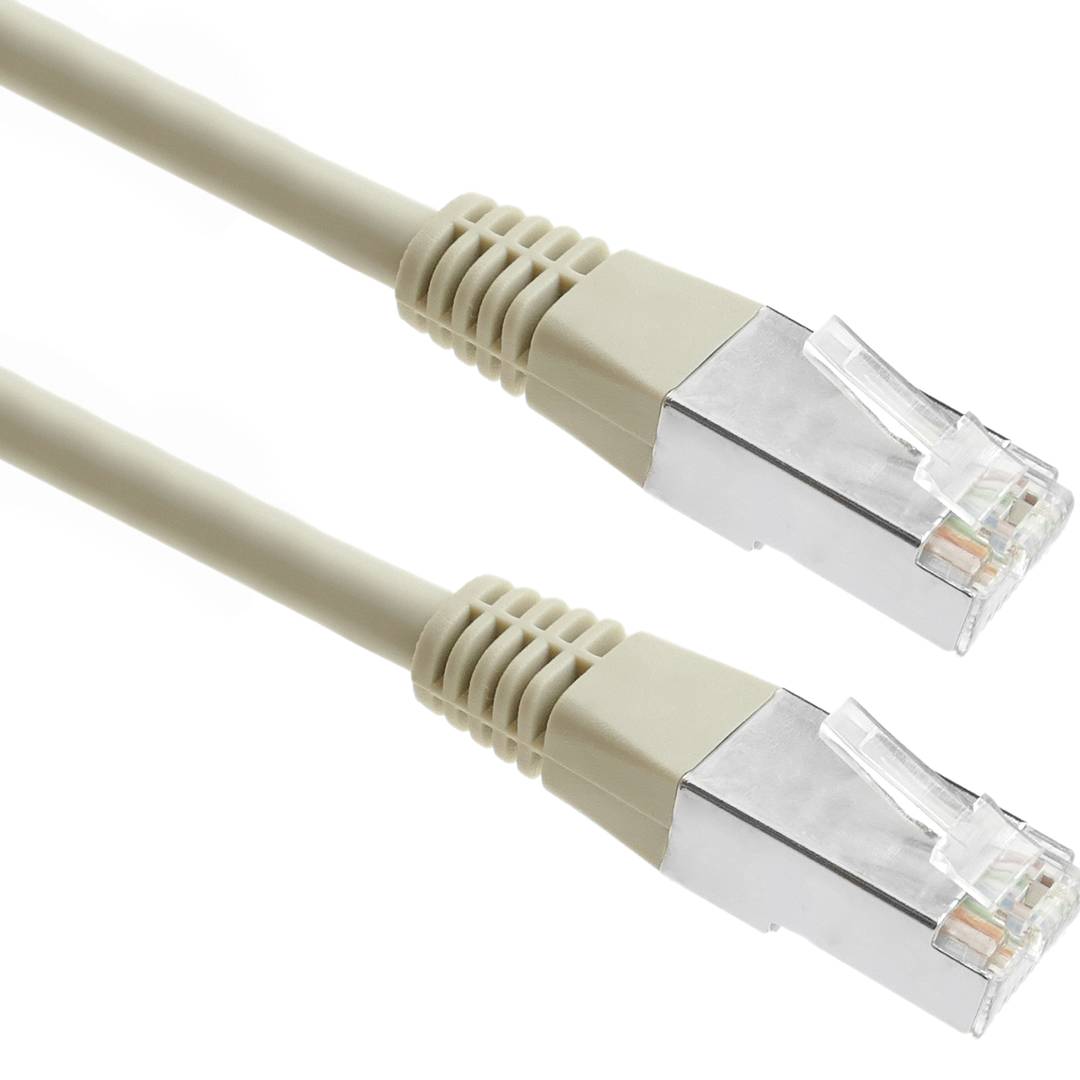 Cable de red ethernet Cat. 6 FTP de 50m de color gris