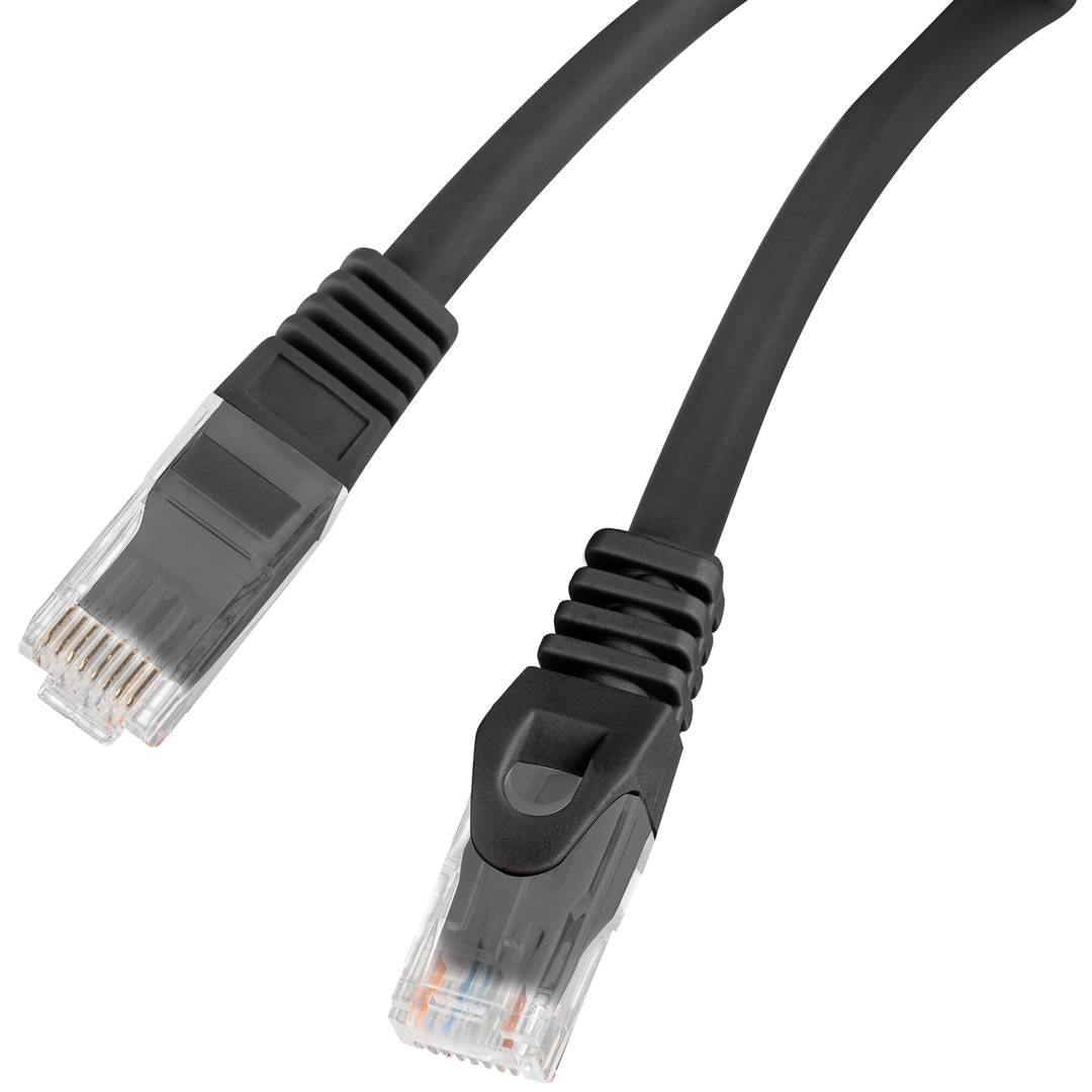 Cable de red ethernet Cat. 6 UTP de 0,25 m de color negro PCU6-10CU-0025-BK
